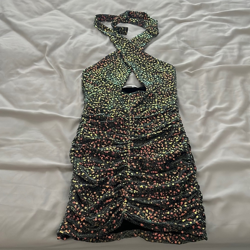 Mini sequin party dress